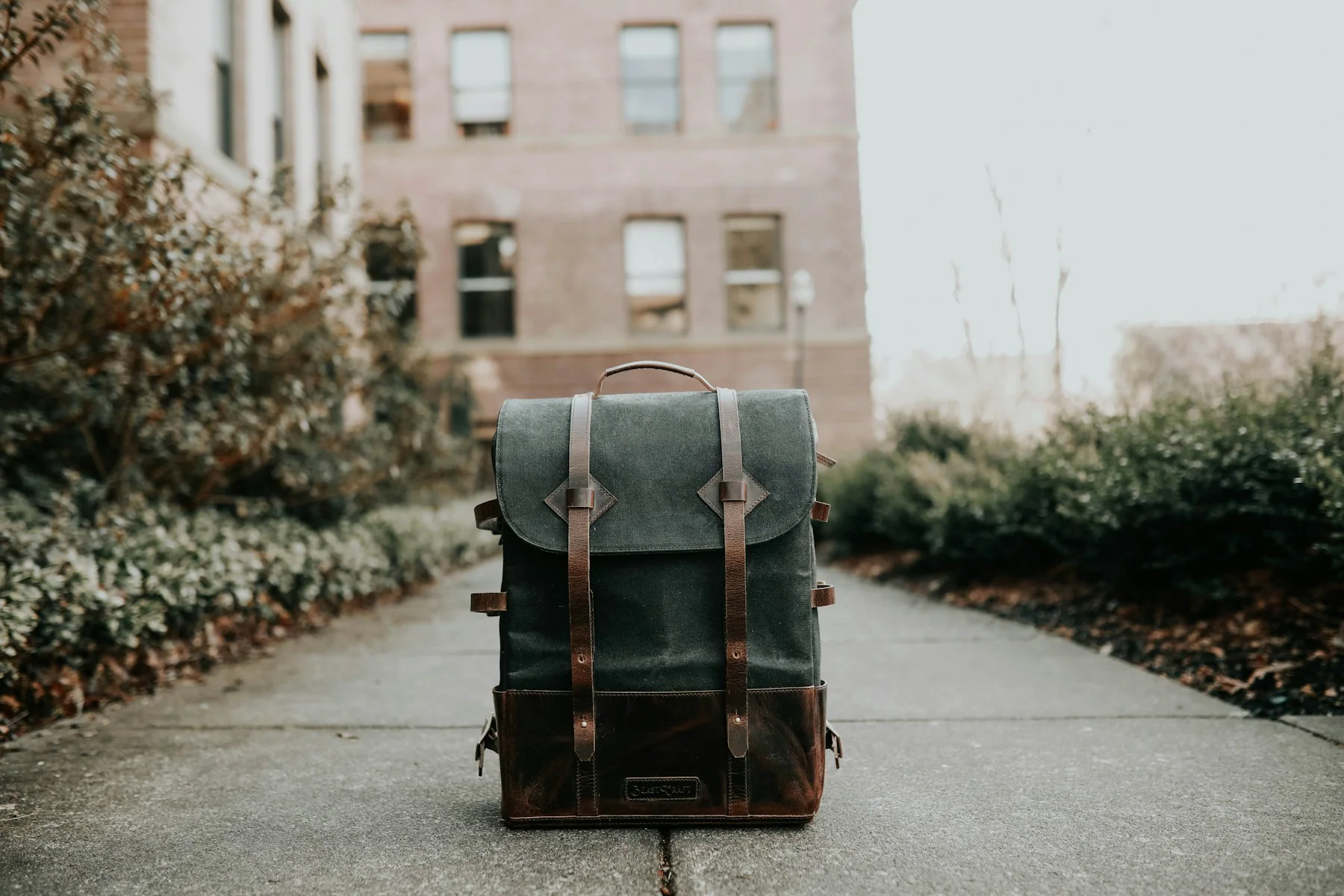 Metro Flap Leather Backpack